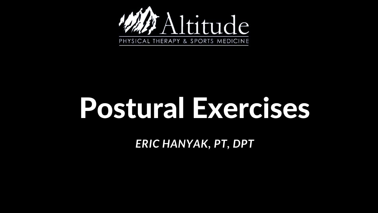 Postural Exercises YouTube