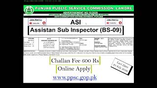 Assistant Sub Inspector ASI Jobs in Anti Corruption Latest PPSC Assistant Sub Inspector ASI Jobs in Anti Corruption Latest PPSC