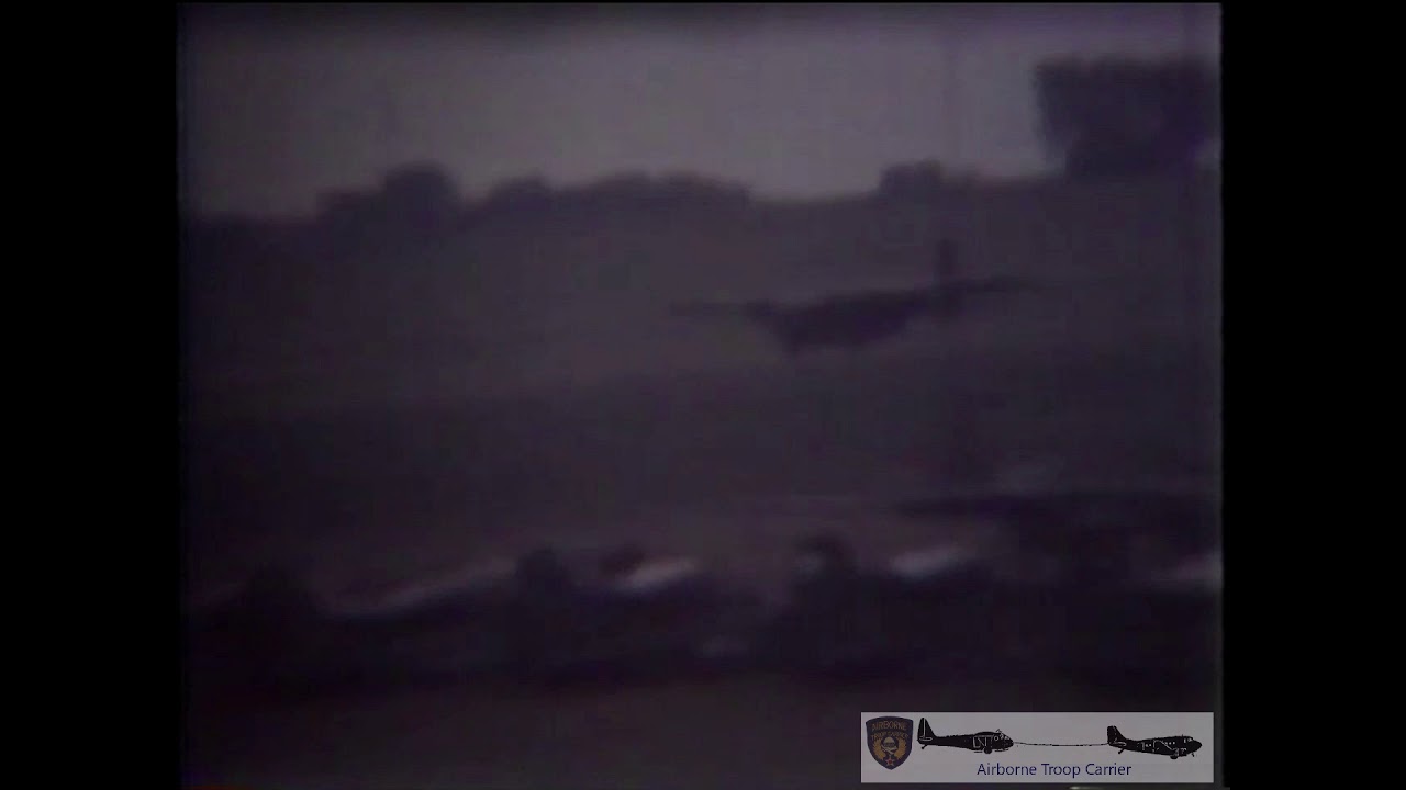 British Hamilcar glider lands at Chilbolton field, 18 September 1944, Operation Market Garden