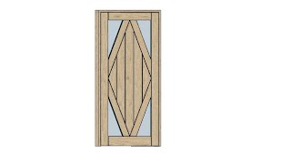 Fusion 360 parametric door model.