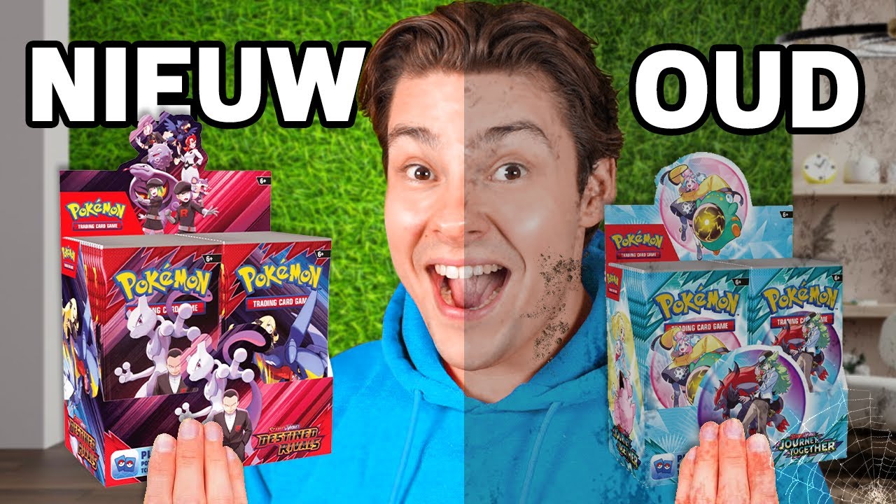 NIEUWE vs OUDE Pokemon Booster Box Opening! (Destined Rivals)