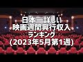 日本一詳しい映画週間興行収入ランキング(2023年5月第1週)