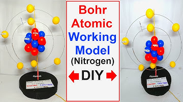 Bohr atomic working model(3d) science project for exhibition - diy - rotating  nitrogen | DIY pandit