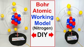 Bohr Atomic Working Model3D Science Project For Exhibition - Diy - Rotating Nitrogen Diy Pandit