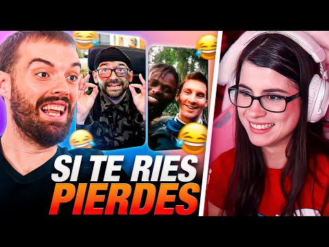 Abby REACCIONA al SI TE RIES PIERDES de Ibai