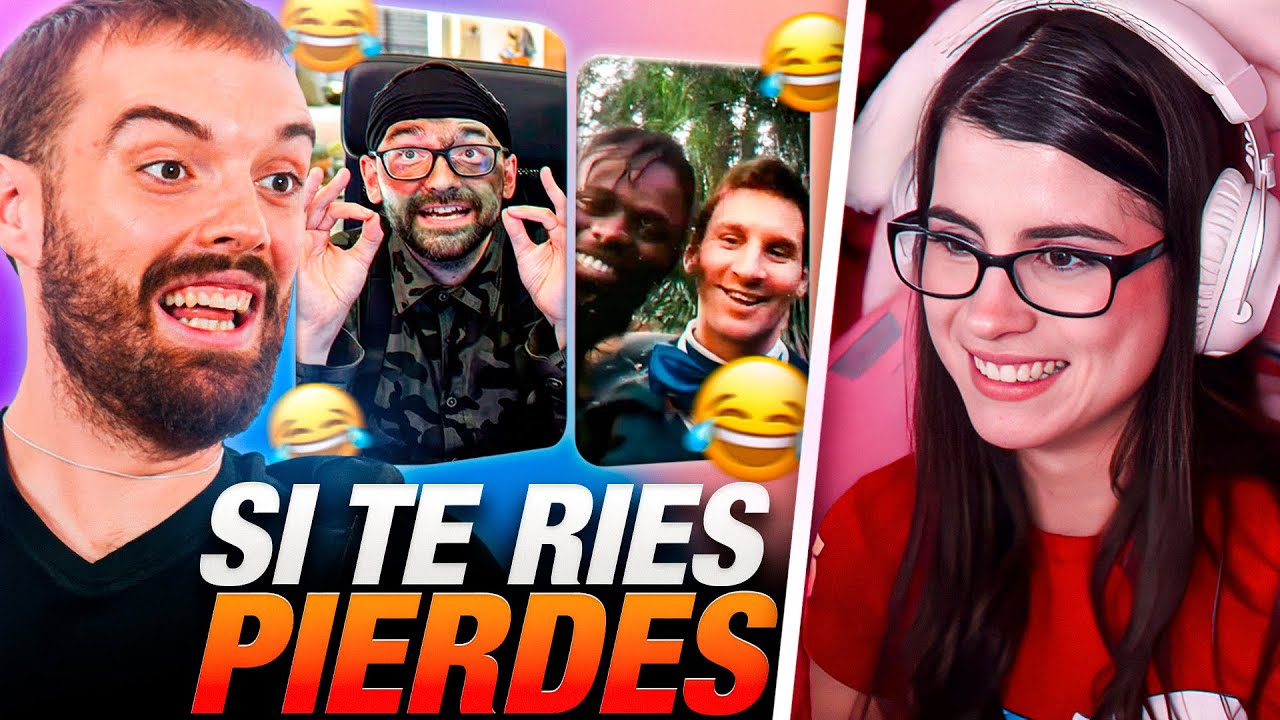 Abby REACCIONA al SI TE RIES PIERDES de Ibai