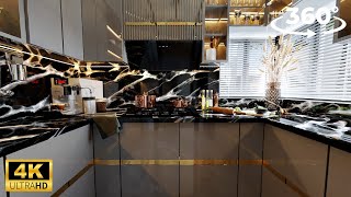 Modern Kitchen Interior Design | 360° Video | 4K Ultra HD | Imagination To Reality |