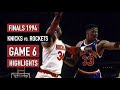 NBA Finals 1994. Game 6 New York Knicks vs Houston Rockets Full Game Highlights Olajuwon vs Ewing HD