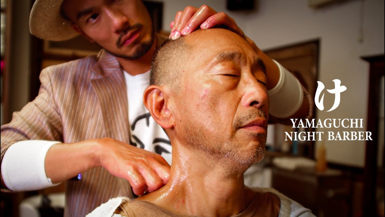 【ASMR】Лучший массаж только ночью｜Парикмахер Ямагути