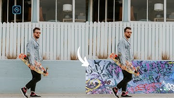 Powerful Way to Add Realistic Graffiti Art in Photoshop 2023 | wall painting in photoshop.