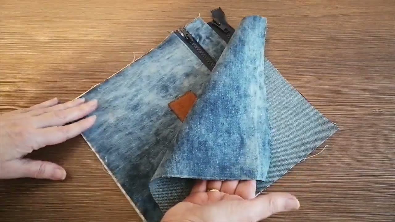 Сумка из старых джинсов #29.