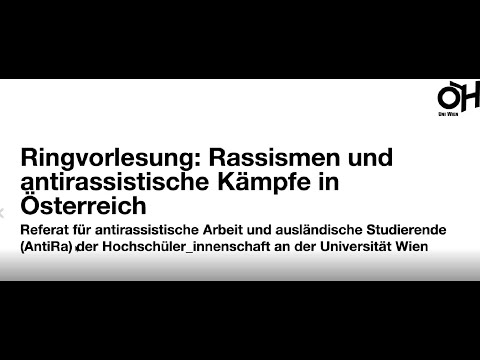 Referat für antirassistische Arbeit und ausländische Studierende - Uni Wien