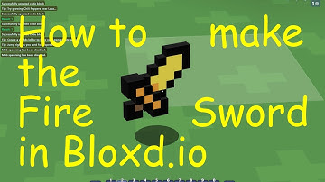 How to make the Fire Sword  in Bloxd.io