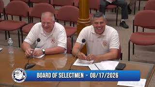 Board of Selectmen Meeting - 08/17/2026