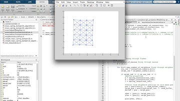 Mass spring system simulation 2D