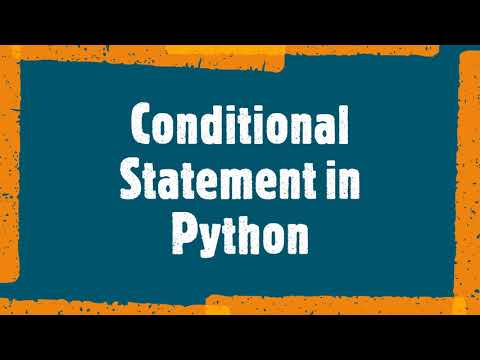 Conditional Statement in Python - YouTube