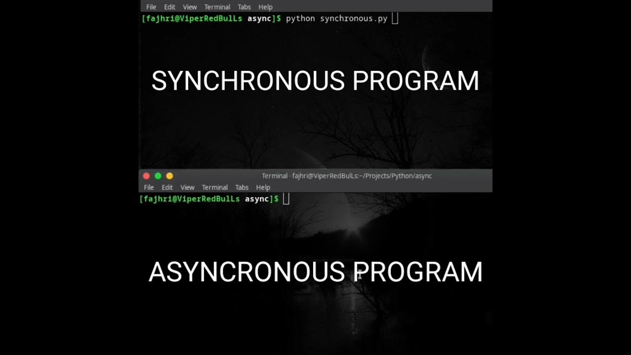 PYTHON ASYNCHRONOUS AND SYNCHRONOUS - YouTube