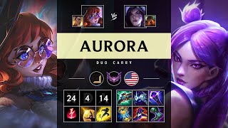 Aurora Carry vs Kai'Sa: Godlike - NA Master Patch 14.18