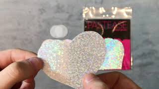 Silver Glitter Hearts with Tassel Fringe Nipple Pasties by Pastease\u00ae os Pasties Tassel Pasties Love