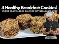 4 easy healthy vegan breakfast cookies l glutenfree oilfree refinedsugarfree
