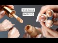 THE BEST WET-LOOK MAKEUP!! COMPARING GLOSSY VS. GLAZED CREAM &amp; LIQUID WET-LOOK HIGHLIGHTERS