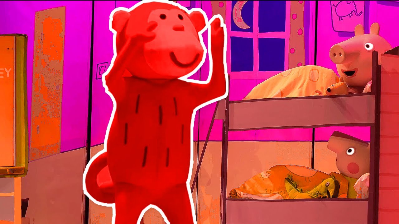 🦖 Red Monkey Bedtime Story at Peppa Pig Live 🐵 Peppa Pig Red Monkey 🐷 ...