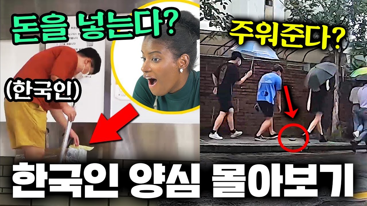 봐도봐도 놀라운 한국인들의 양심수준 직접 경험한 외국인들의 놀라운 반응모음! (한국 양심 모음)