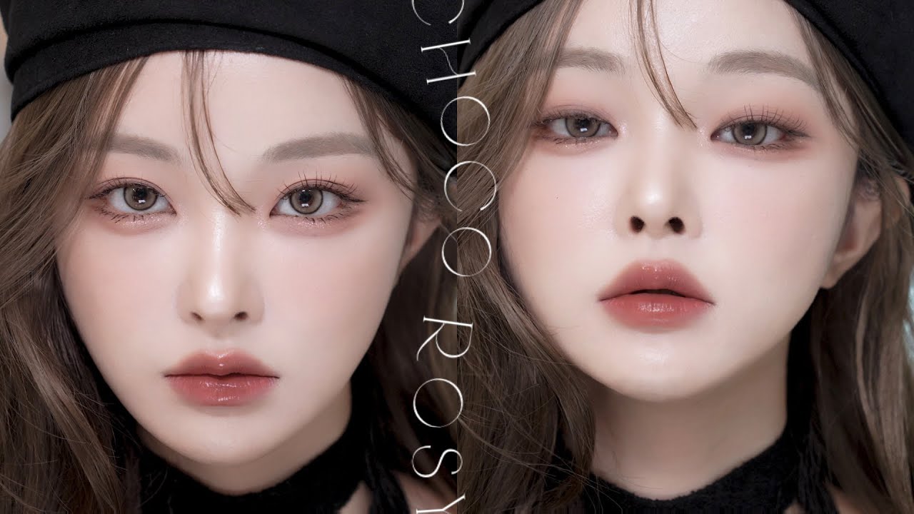 가을에 딱🤎 찐~한 가을 초코 로지메이크업🍂🥀 (with 삐아 짱구 초코비에디션)