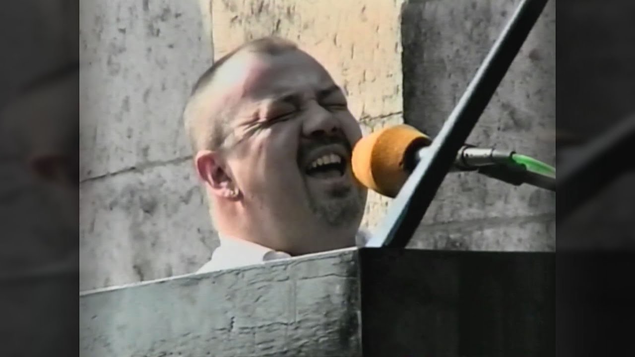 Stanisław Sojka na Festiwalu w Czarnej '96.  Z archiwum VIDEOKADR-u