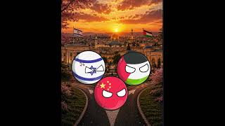 Israel Vs Palestine Kalian Pilih Yang mana #shorts #countryballs