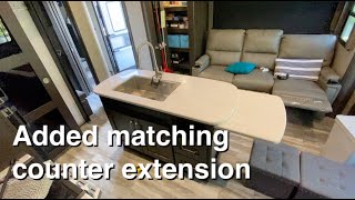 Custom Countertop Extension from Grand Design for our RV