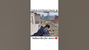 Failed 1v3 Clutch Pistol 😭 | Wait for end 😱 | BGMI #shorts #short #bgmi #pubg #gaming