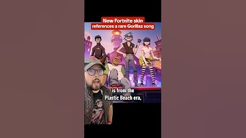 The Gorillaz Fortnite skins are inspired by Plastic Beach, except for 2D! #fortnite #gorillaz #ign