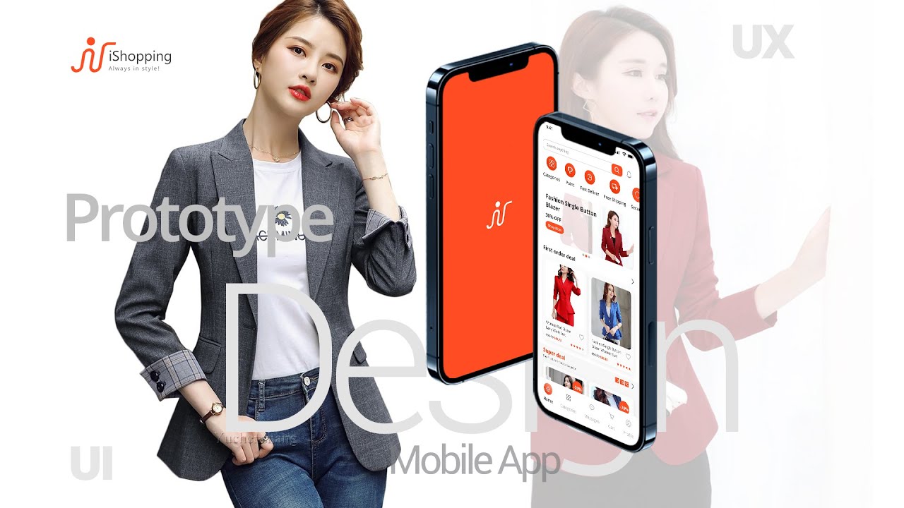 Fashion Shopping Clothes Mobile Application UI UX Design Prototype ...