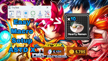 How To Easily Setup a Macro To AFK Farm Levels In ASTD X (without rare traits)