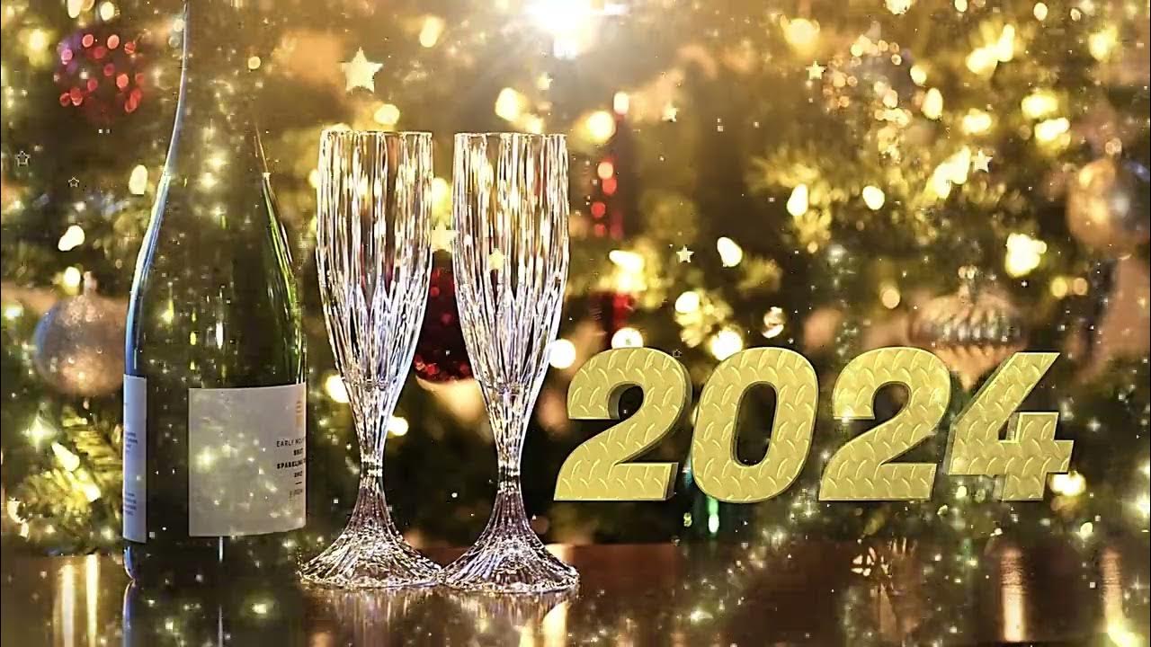 HAPPY New year 2024 countdown 10 Seconds With Voice Auld Lang Syne