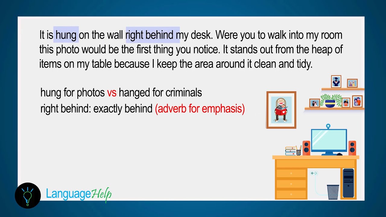 Describe photograph in your home | IELTS PART 2 CUE CARD 2020