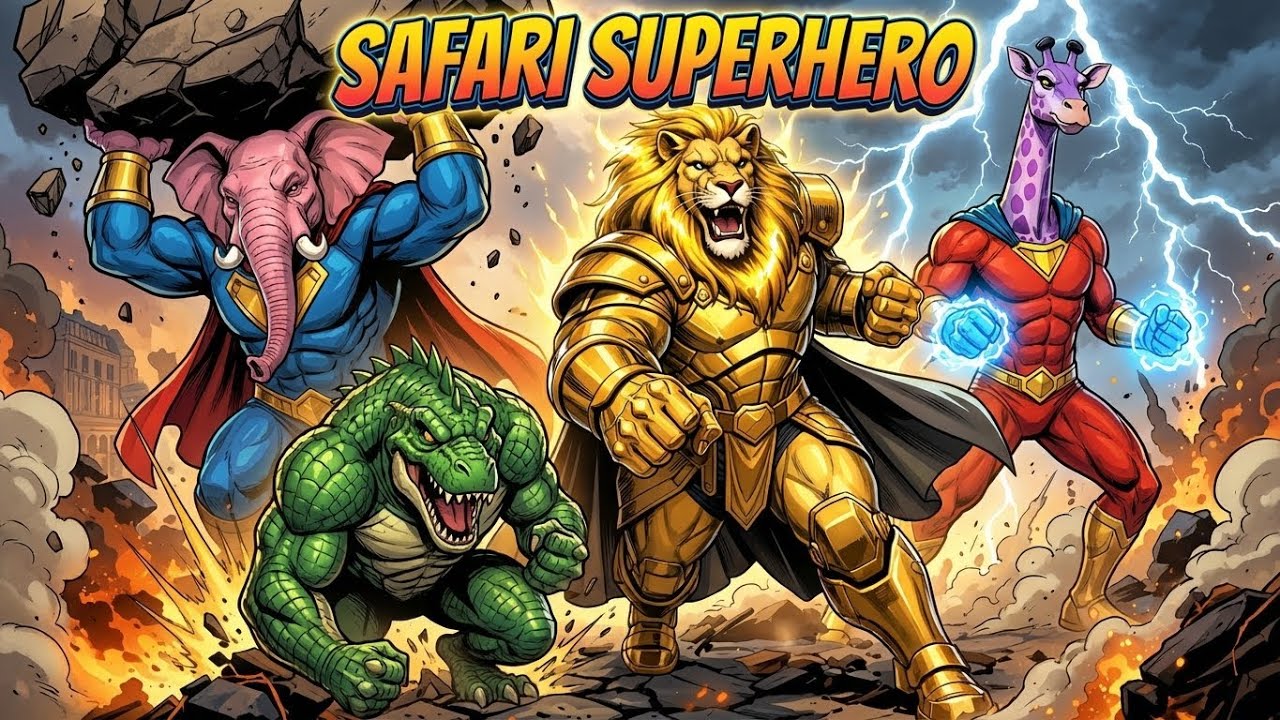 Песня про супергероев-животных сафари | Мир комиксов | Шмель