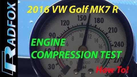 2016 VW Golf R MK7 Engine Compression Test - How To
