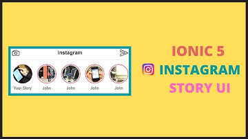 Ionic 5 Instagram Story UI Clone | Ionic 5 UI Tutorial |  Ionic 5 Tutorials for Beginners
