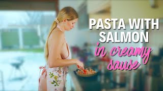 Pasta With Salmon In Creamy Sauce | Cooking With Stella Cardo