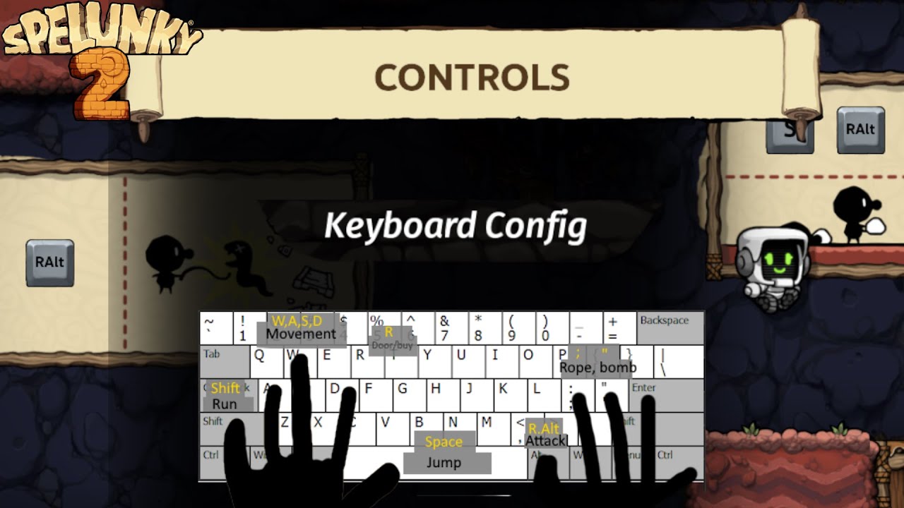 Spelunky 2 Fantastic Keyboard Controls! YouTube