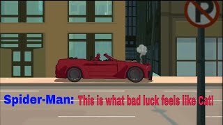Spider-Man gives Black Cat bad luck