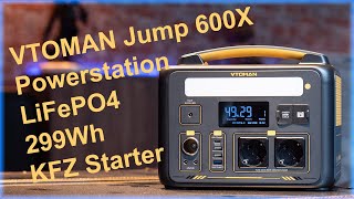 VTOMAN Jump 600X Powerstation / LiFePO4 / 299Wh  (5% Zusatzrabatt)