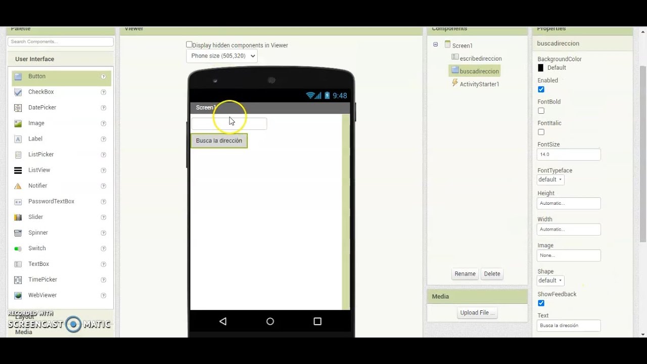 App Inventor: 3/4 parte A: Busca una dirección en el Google Maps - YouTube
