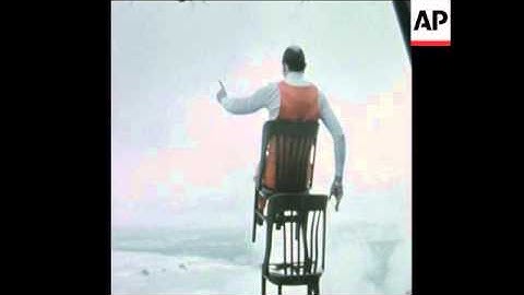 SYND 4 6 75 FRENCH TIGHTROPE WALKER PERFORMS STUNT