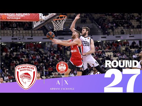 Olympiacos rallies to sink and sweep Milan! | Round 27, Highlights | Turkish Airlines EuroLeague