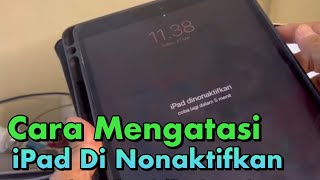 Cara Buka iPad Dinonaktifkan | iPad Disabled | iPad Tidak Tersedia