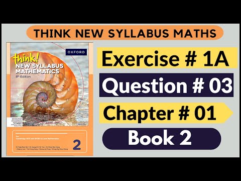 Exercise 1A Question