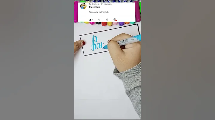 Praneet 🥰 name calligraphy ||doms brush pen calligraphy || calligraphy name writing/WhatsApp status💕